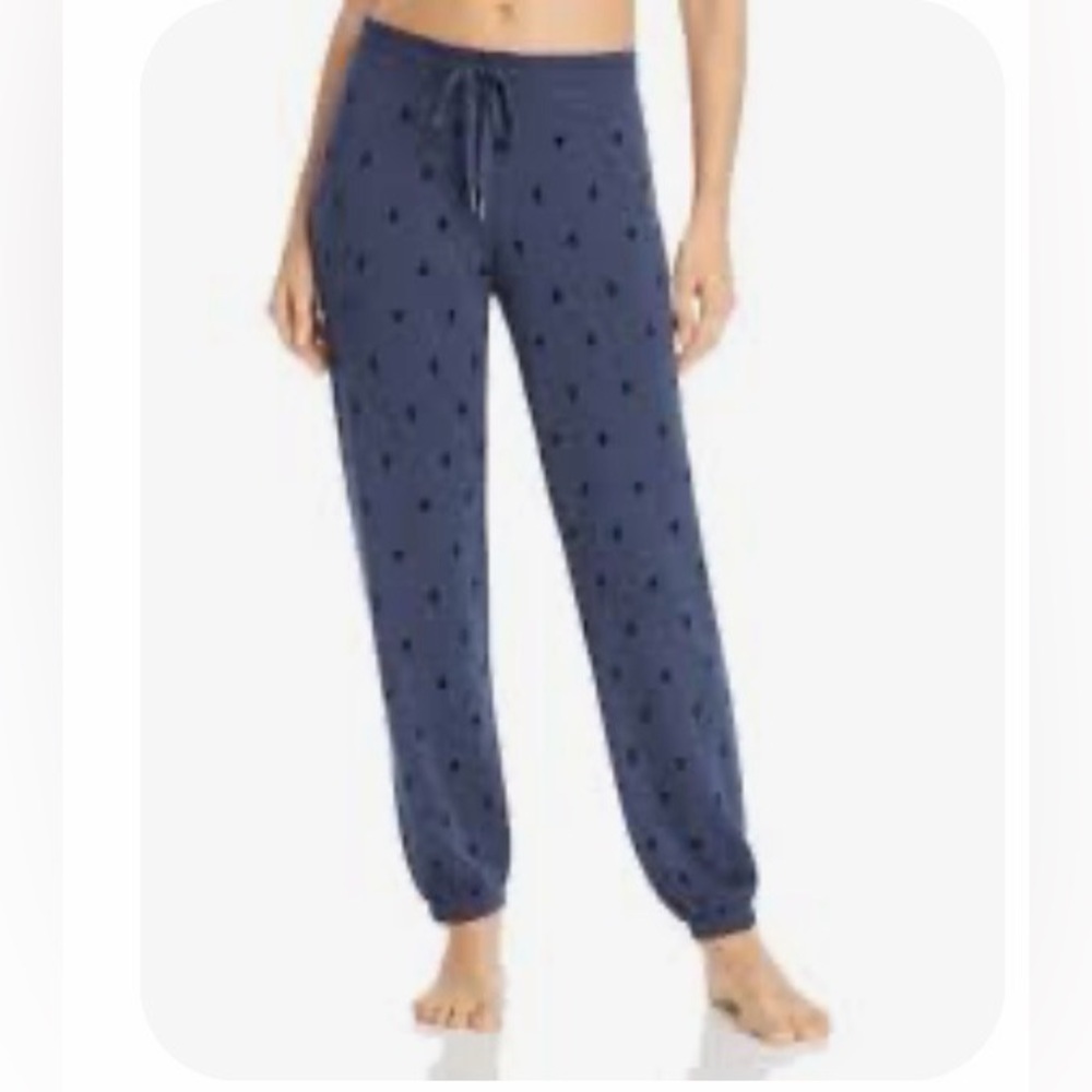 P.J. Salvage Blue/Black Thunderbolt Loungewear/PJ Pants Sz Small Drawstring